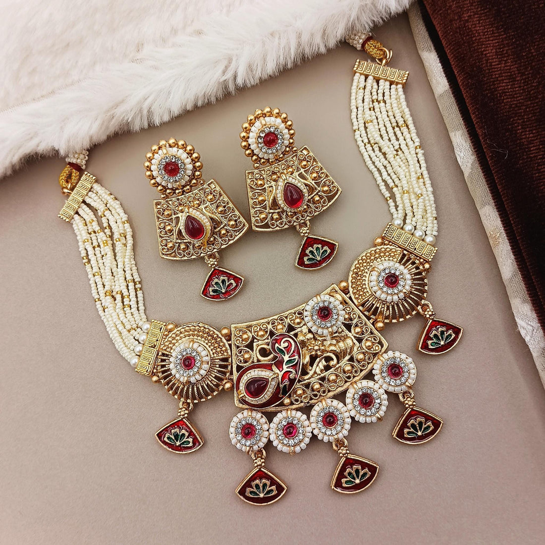 Tripti Meenakari Necklace | Royal Rajputi Jewelry Collection