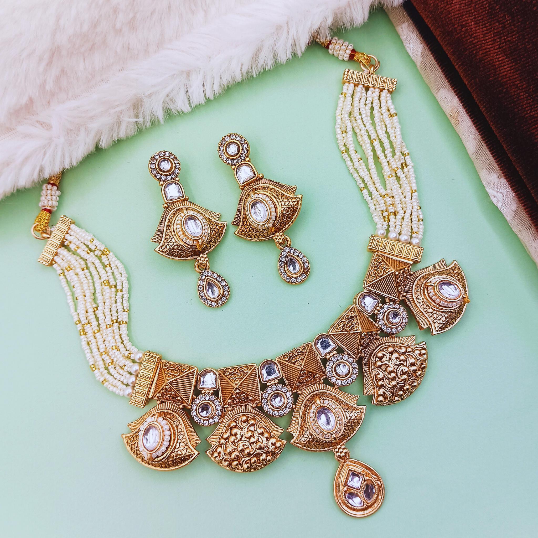 Meenakari Choker Necklace | Rajputi Enamel Jewelry Collection