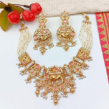 Rajputi Elephant Necklace Set: Rajwadi Indian Wedding Jewelry