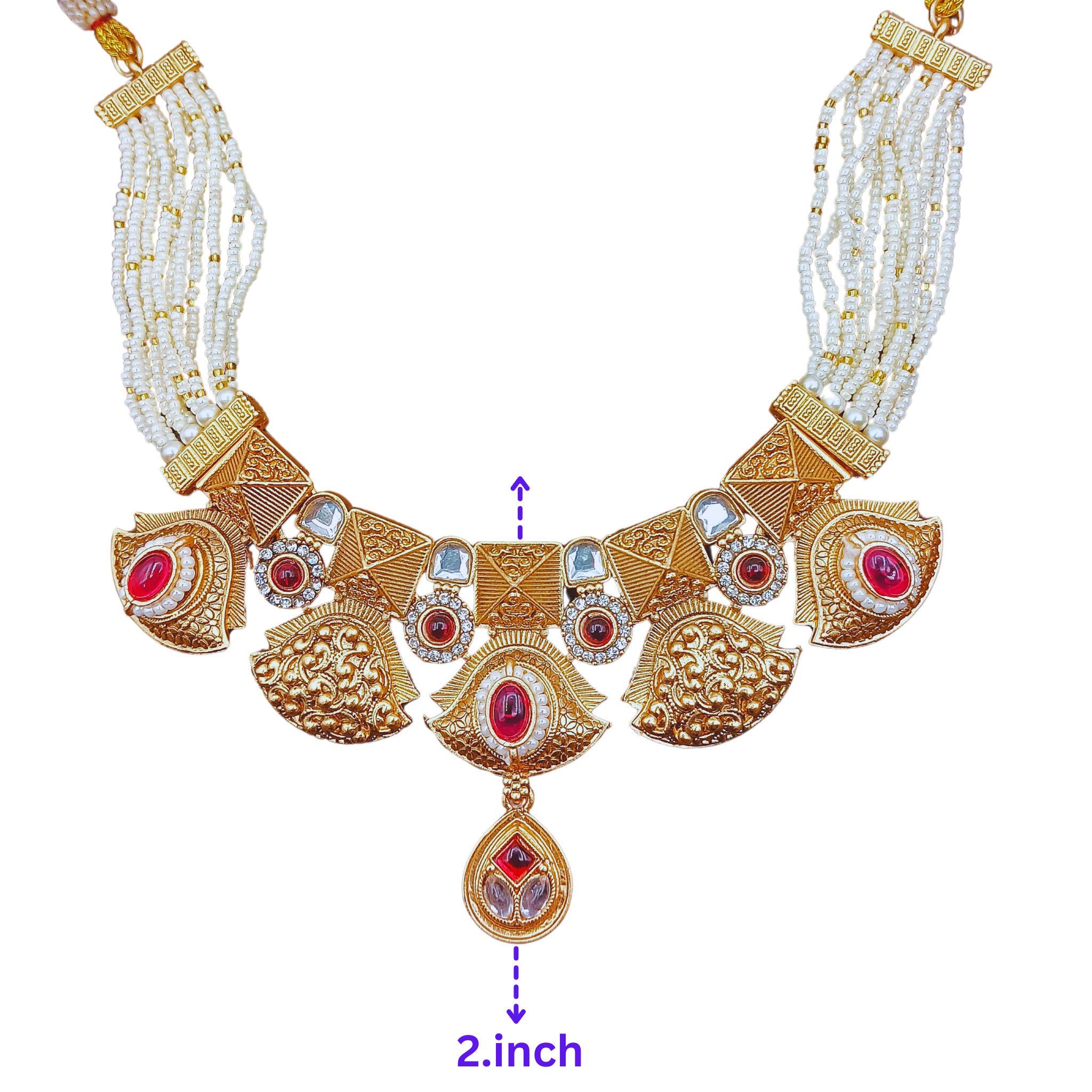 Meenakari Choker Necklace | Rajputi Enamel Jewelry Collection