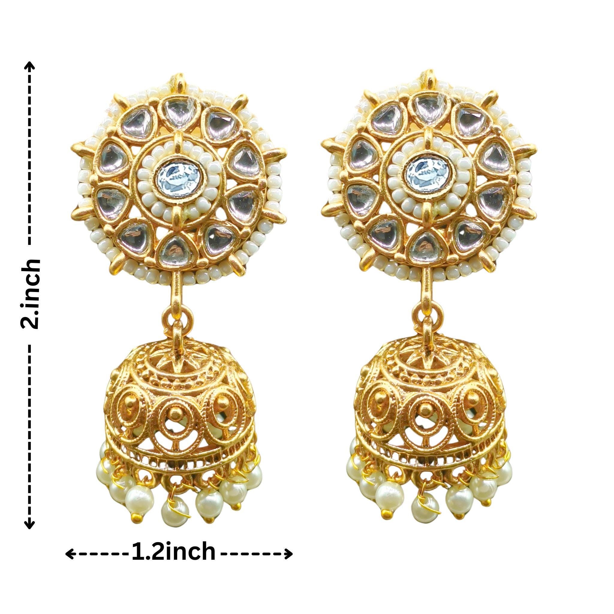 Kundan Choker Necklace Set: Rajputi Indian Bridal Jewelry