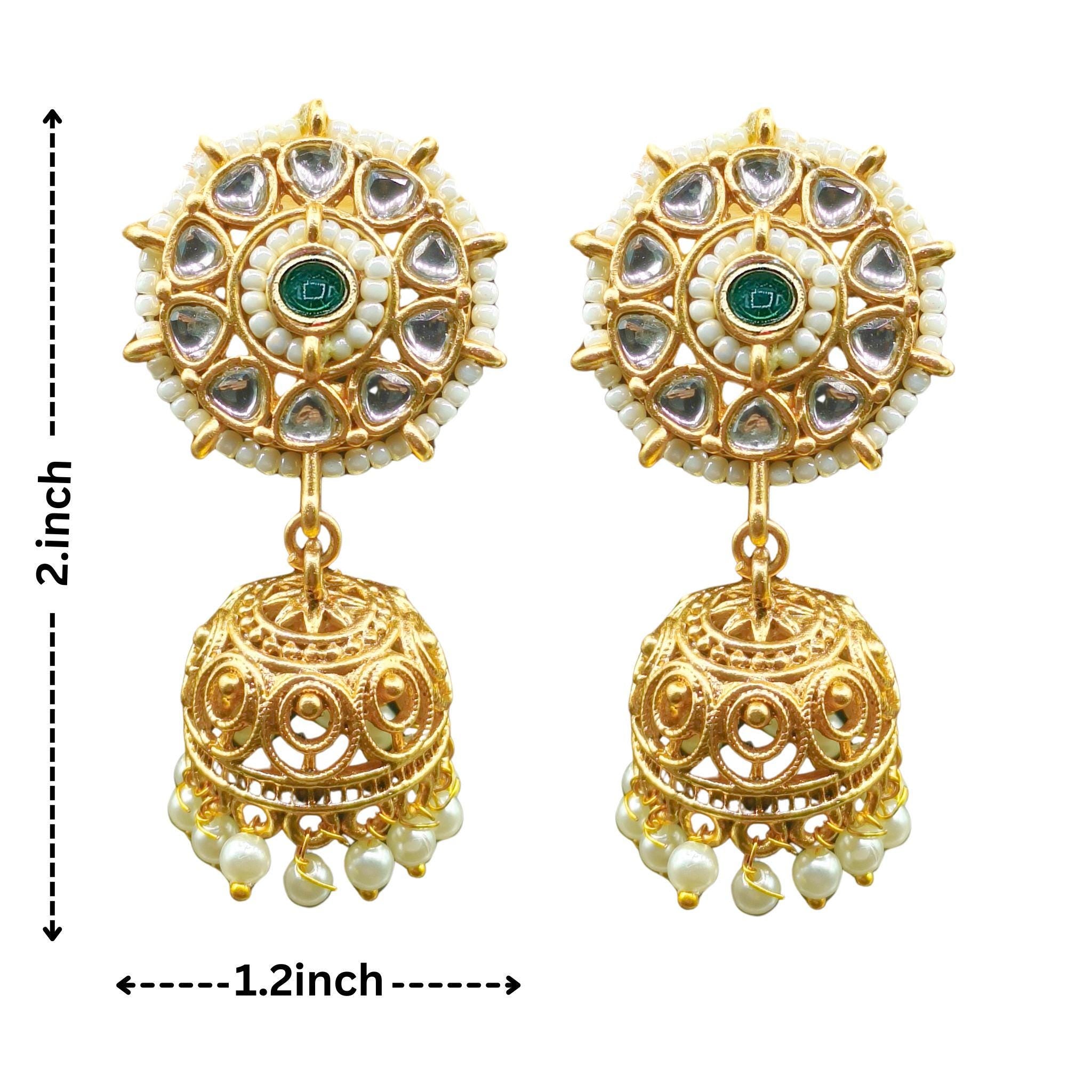 Kundan Choker Necklace Set: Rajputi Indian Bridal Jewelry