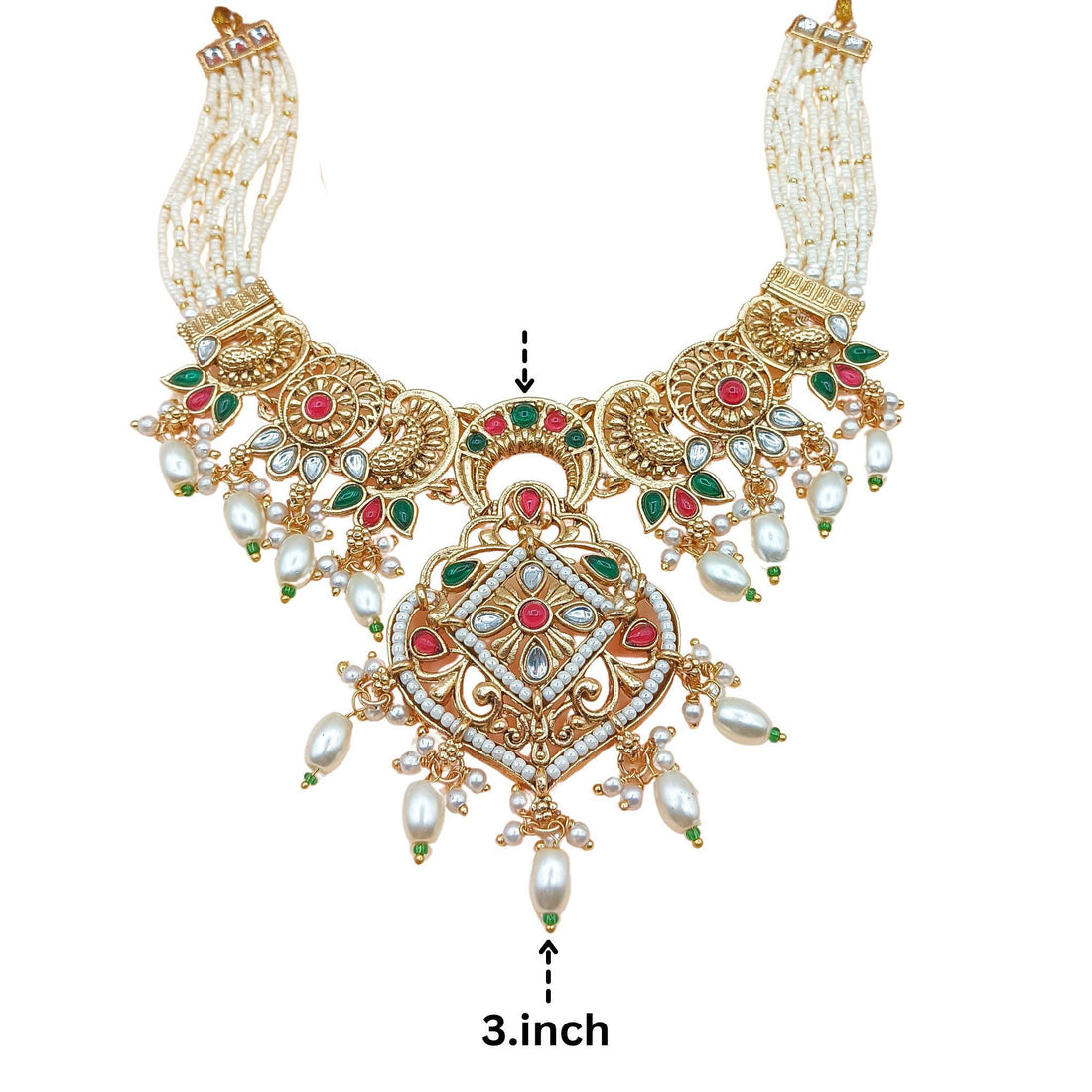 Rajputi Pearl Choker Necklace | Bridal Jewelry Collection