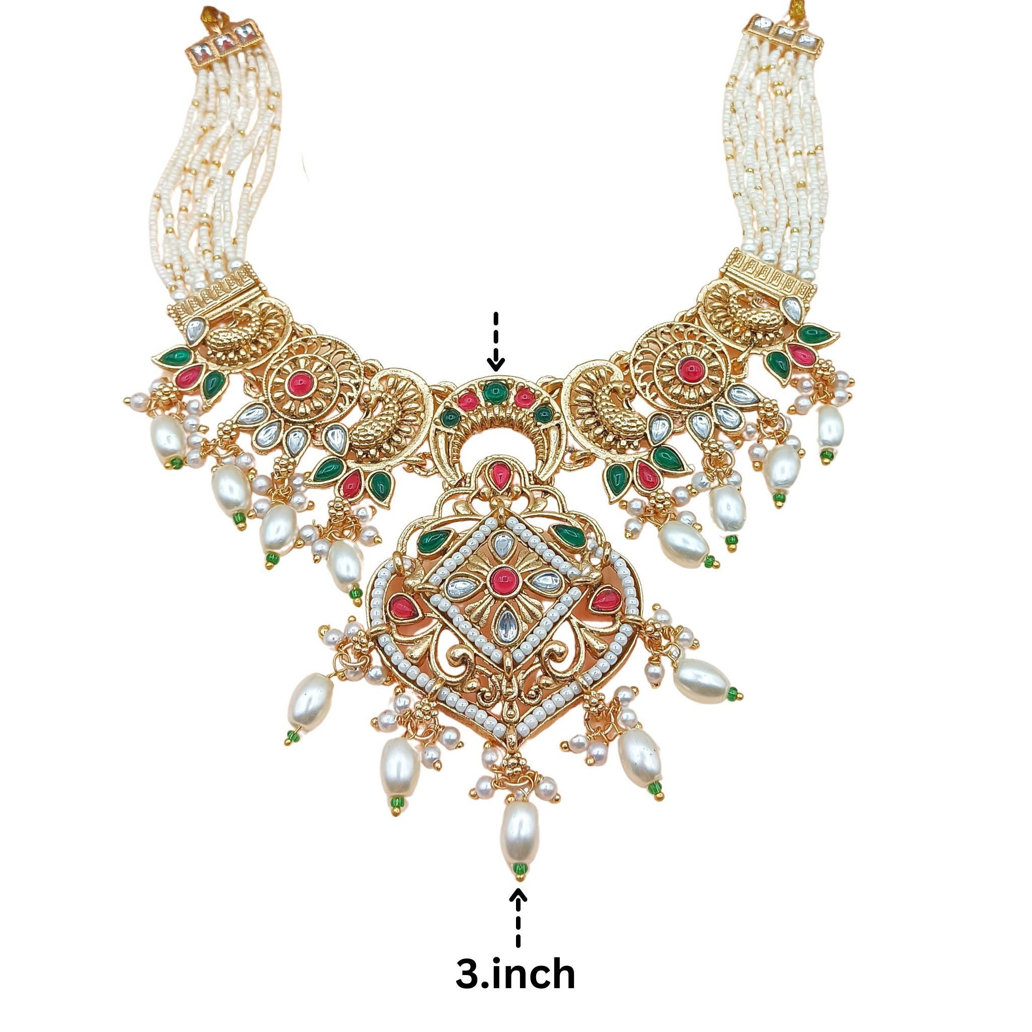 Rajputi Pearl Choker Necklace | Bridal Jewelry Collection