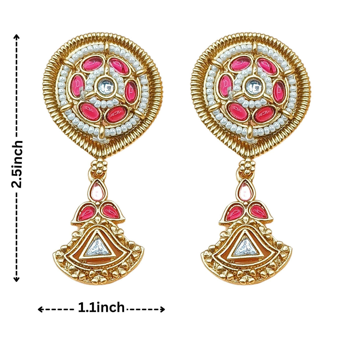 Kundan Meenakari Choker Set: Agni Red Rajputi Jewelry, Indian Bridal Necklace