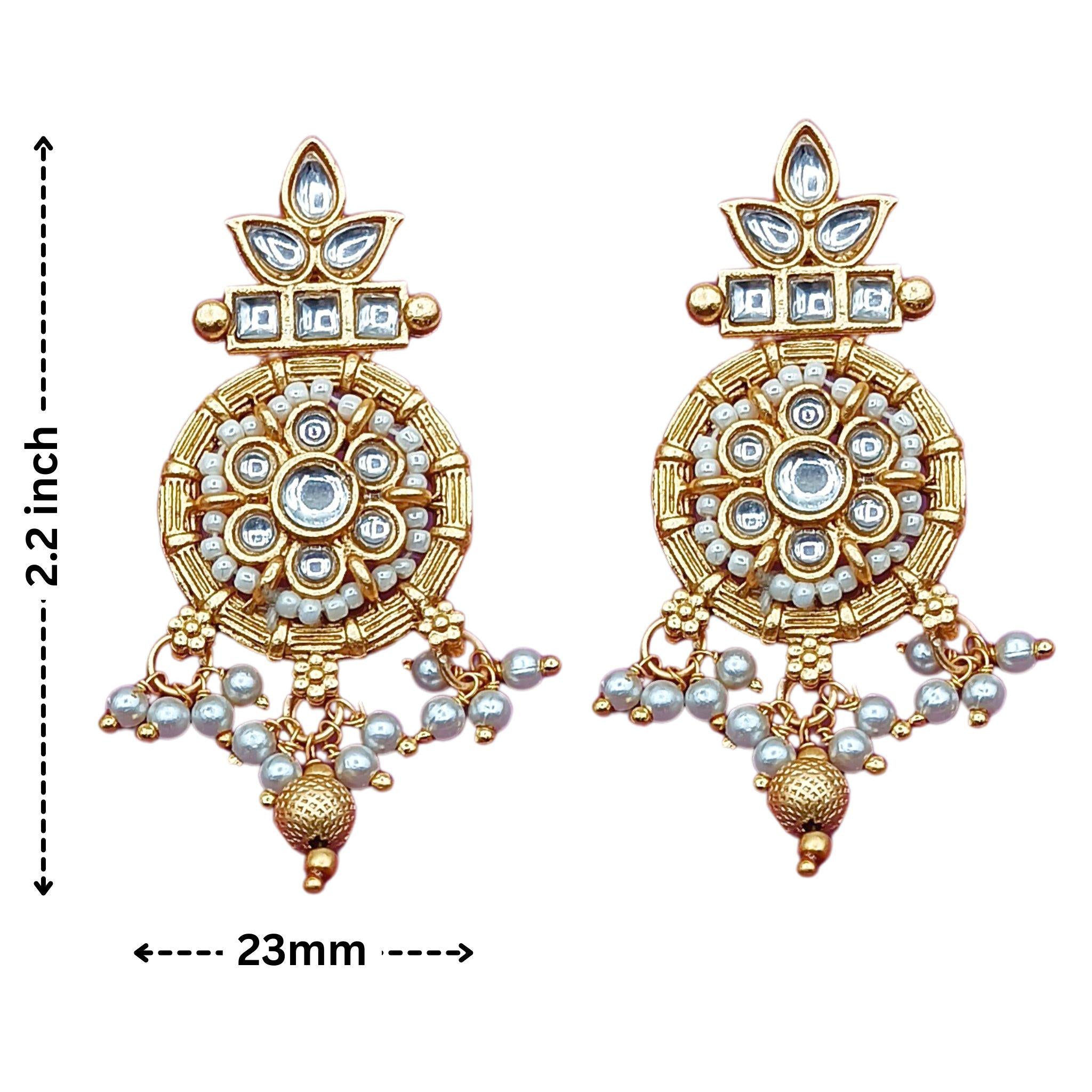 Kundan Choker Necklace Set: Rajputi Indian Bridal Jewelry