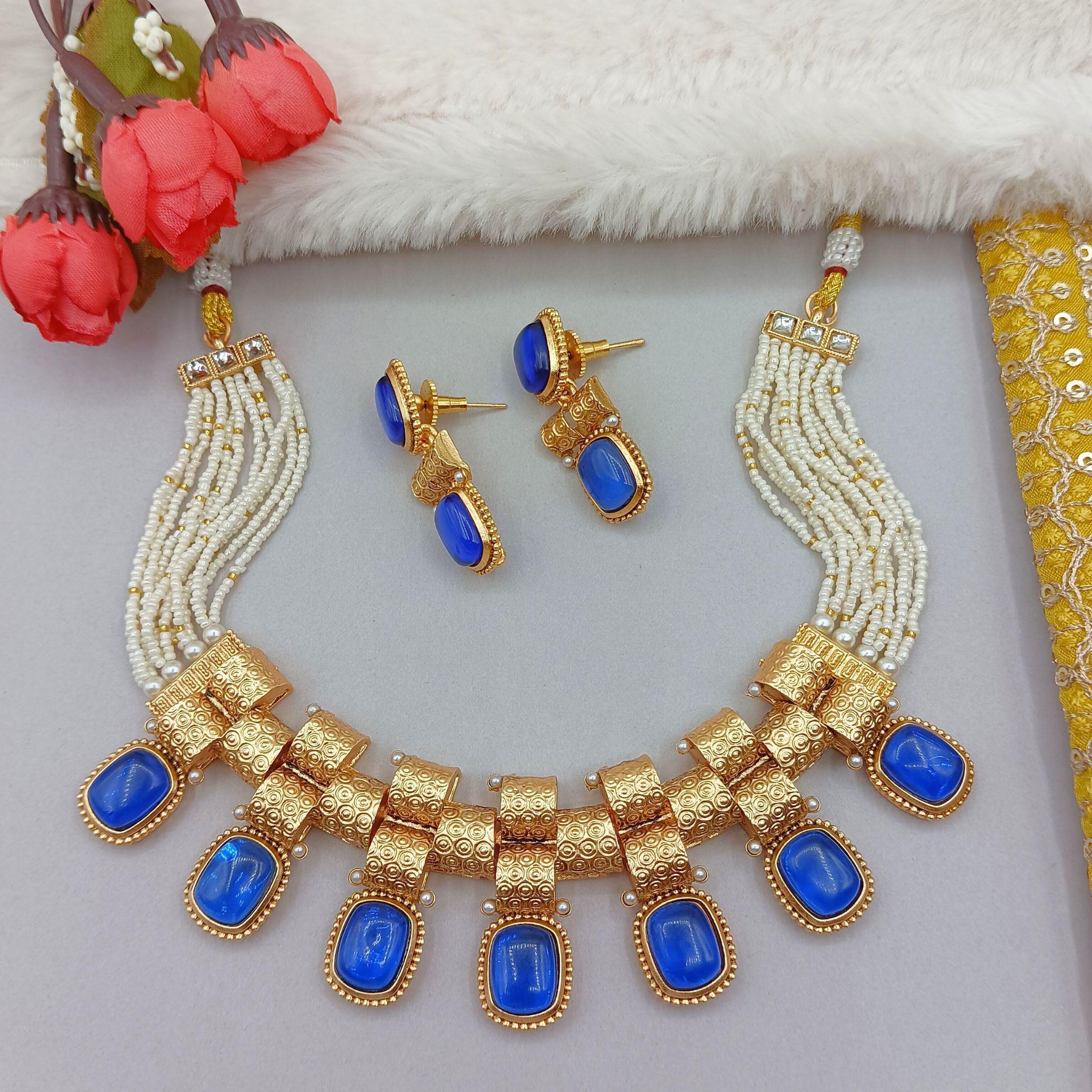 Monalisa Rajwadi Choker Necklace | Fusion Glam Bridal Collection