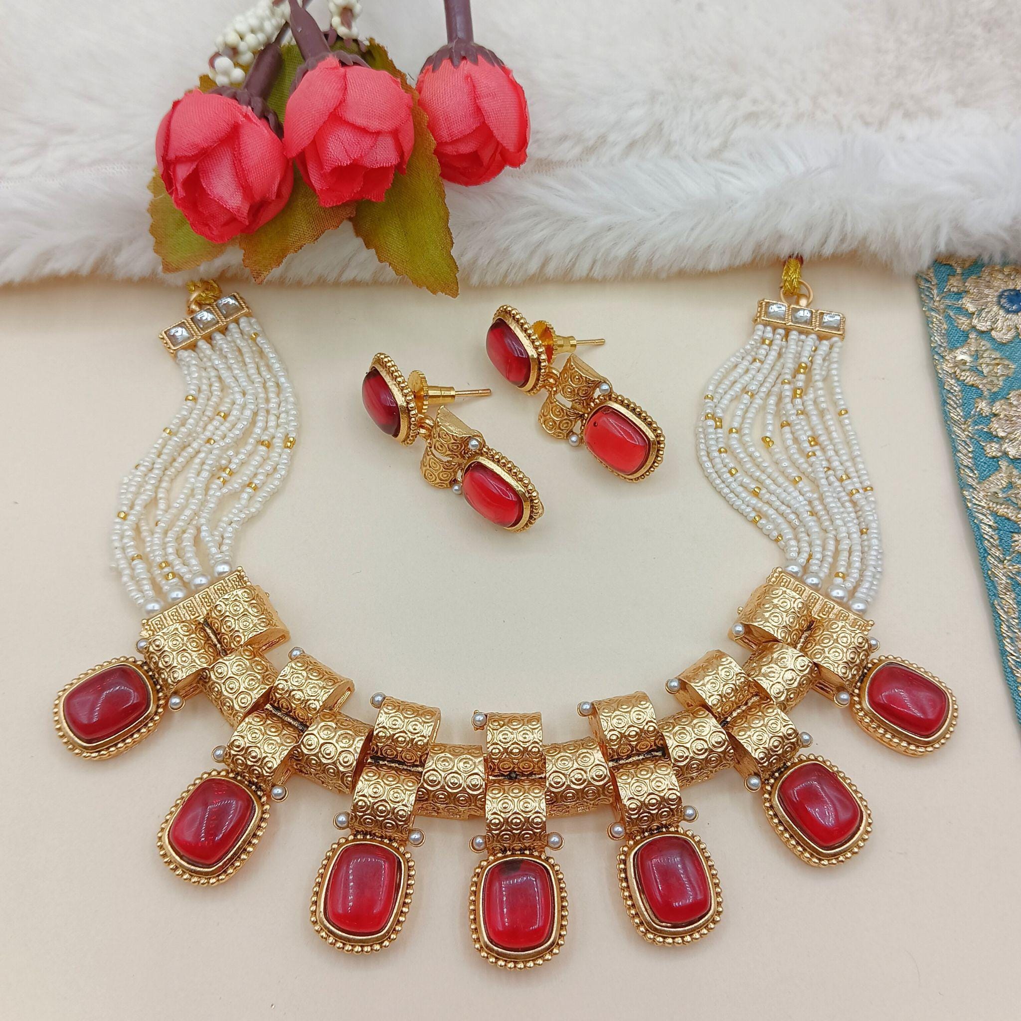 Monalisa Rajwadi Choker Necklace | Fusion Glam Bridal Collection