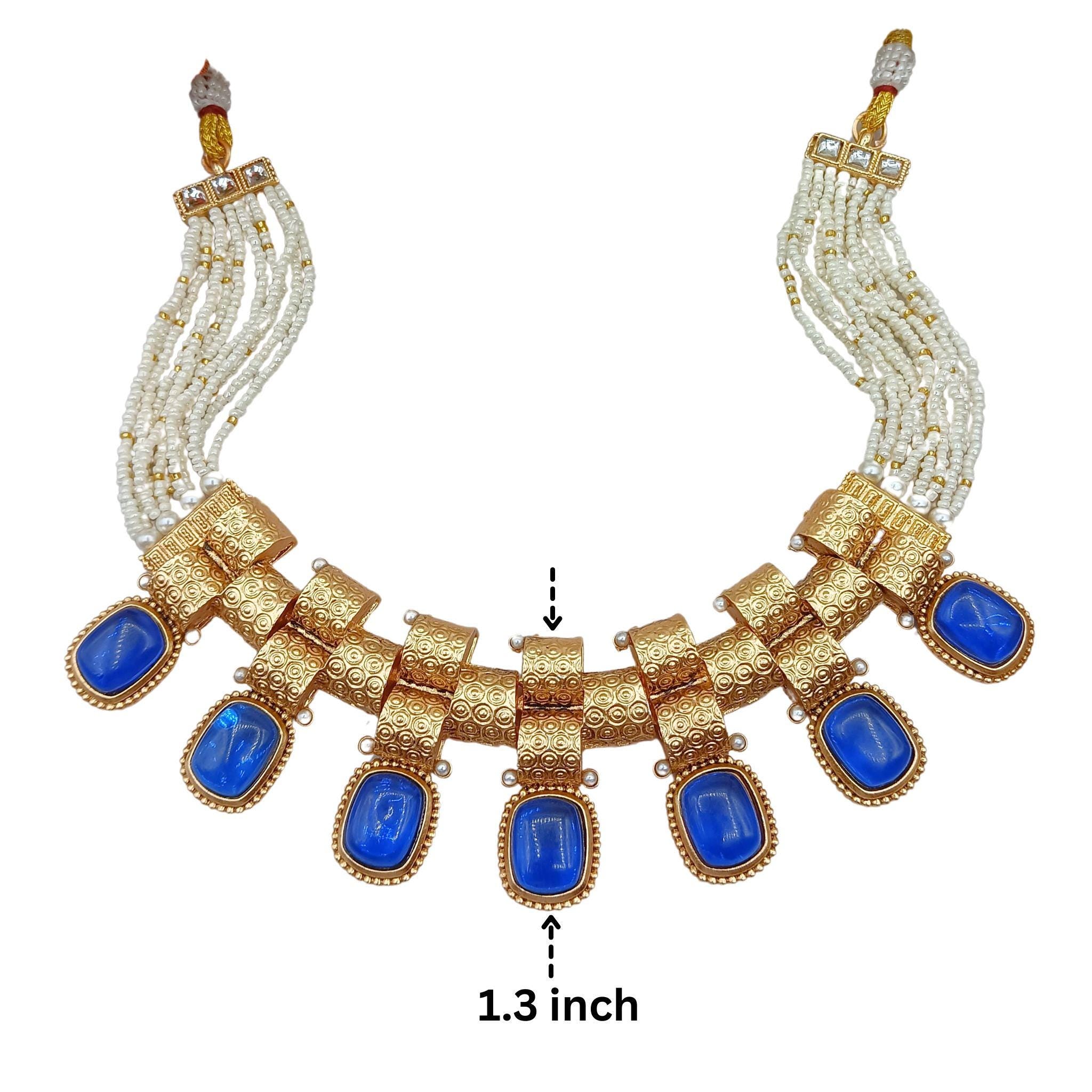 Monalisa Rajwadi Choker Necklace | Fusion Glam Bridal Collection